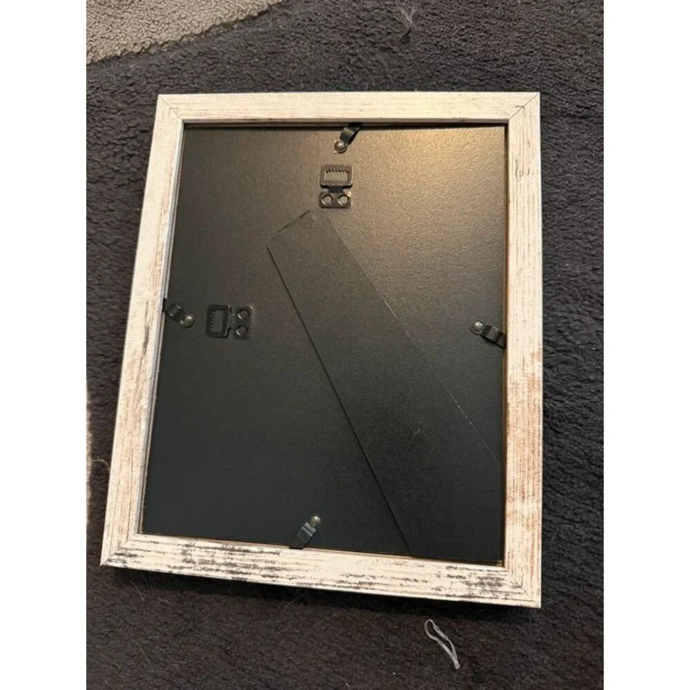 White washed wood 8x10 frame